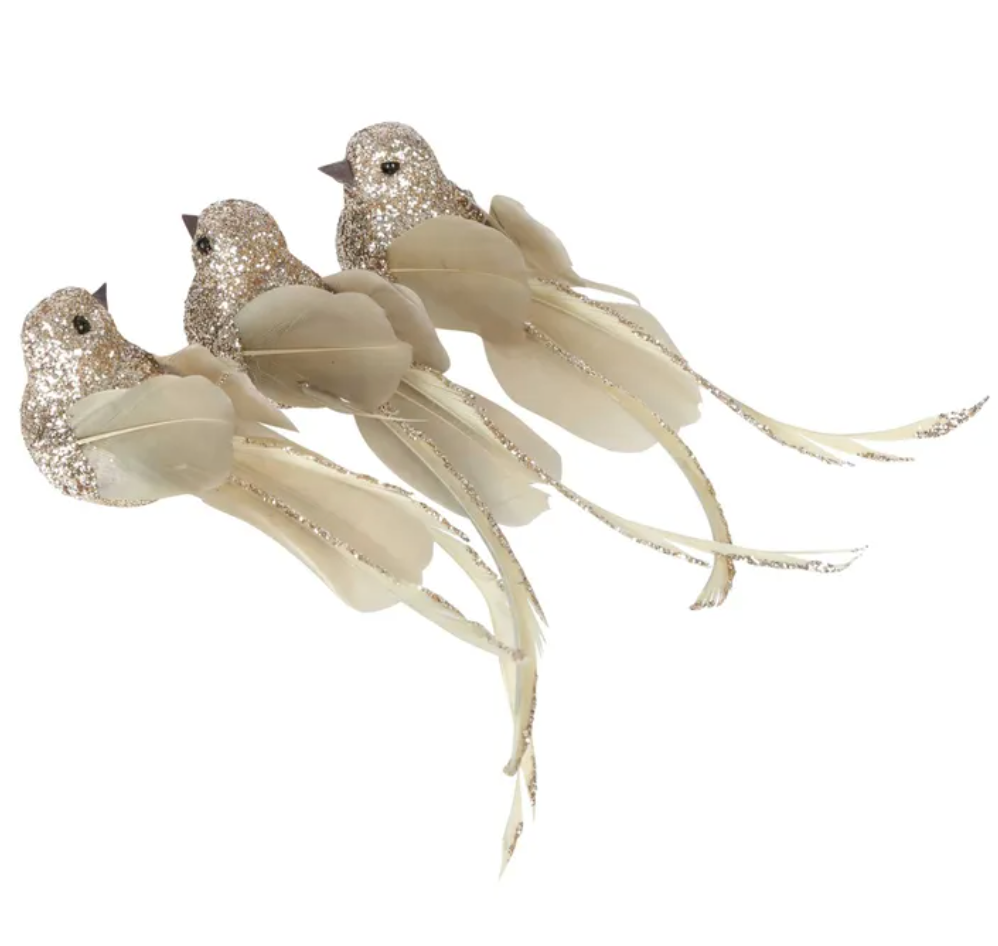 Birds Gold Set of 3