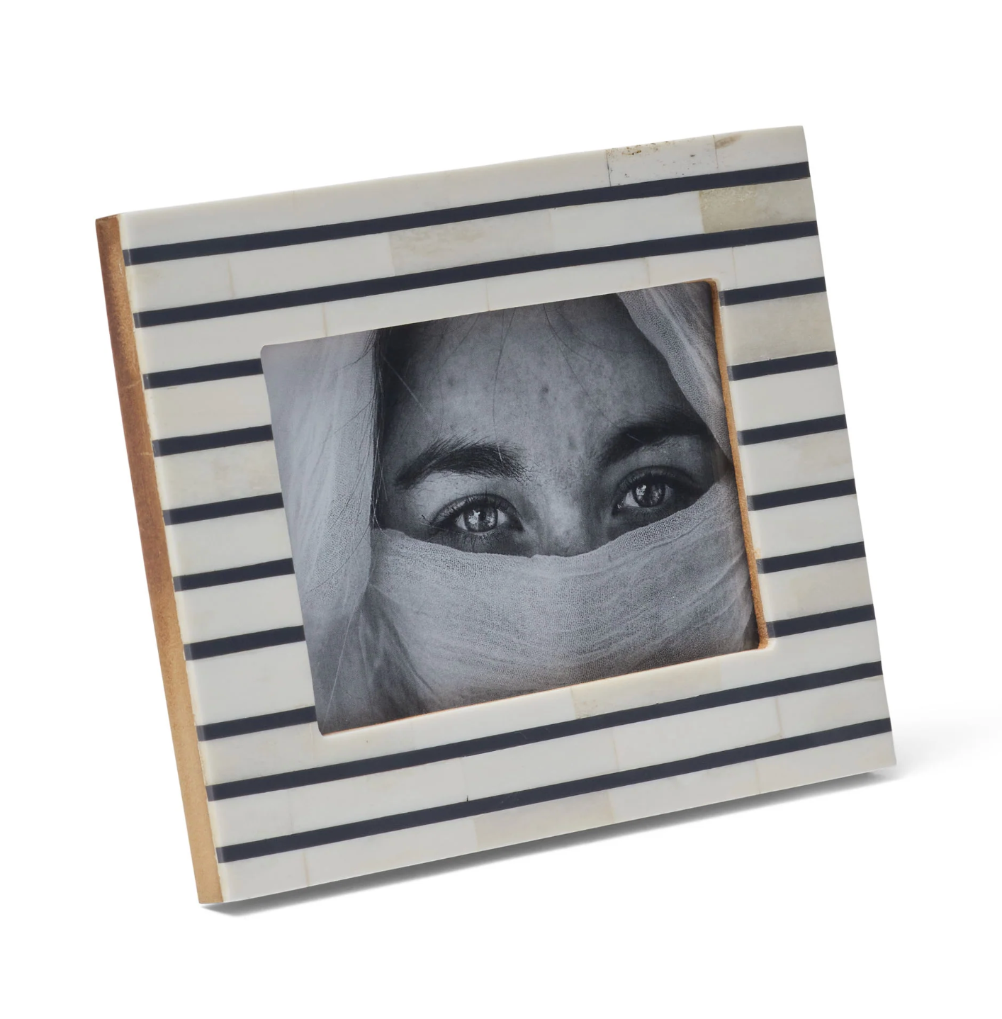 Grey & Cream 4x6" photo frame