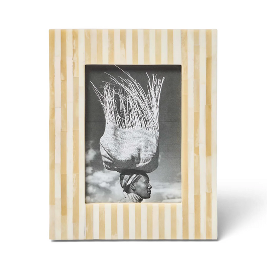 White Bone 5x7" photo frame