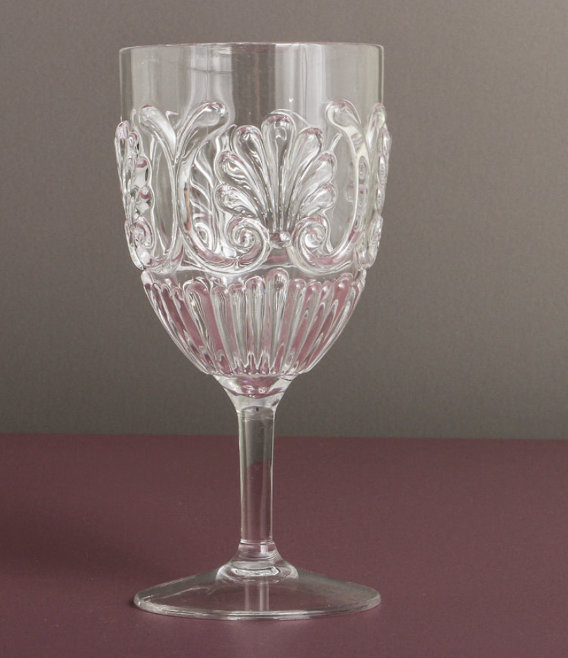 Clear Acrylic Wine Glass